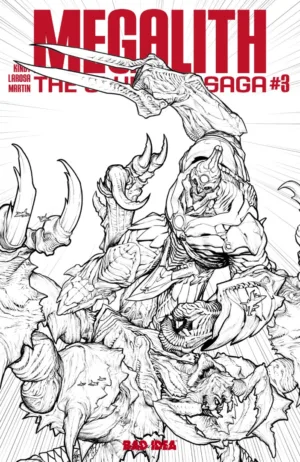 Olympus Saga Megalith #3 (Of 4) Cover E Inc 1:50 Brandon Peterson Bw Variant - Ash Avenue Comics