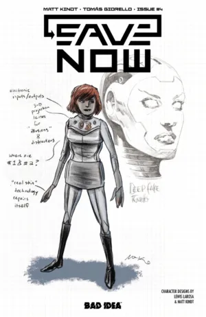 Save Now #4 (Of 4) Cover B Lewis Larosa Matt Kindt Character Design Variant - Ash Avenue Comics