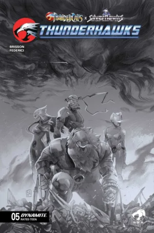 ThunderCats x Silverhawks: Thunderhawks #5 Cover G Inc 1:10 Alessandro Ranaldi Line Art Variant - Ash Avenue Comics