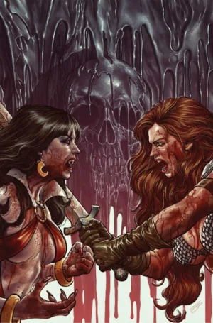 Vampirella Vs. Red Sonja: Red City #1 Cover J Inc 1:15 Diego Yapur Virgin Variant - Ash Avenue Comics