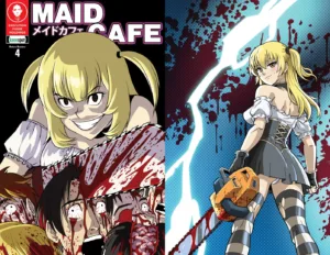 Maid Cafe #4 Cover B Remy Eisu Mokhtar & Wilson Gandolpho Flip Cover Variant - Ash Avenue Comics