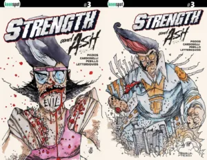 Strength & Ash #3 Cover D Stefano Cardoselli & Francesca Perillo Holofoil Flip Variant - Ash Avenue Comics