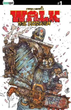 Walk Total Destruction #1 (One Shot) Cover C Stefano Cardoselli Holofoil Flip Variant - Ash Avenue Comics