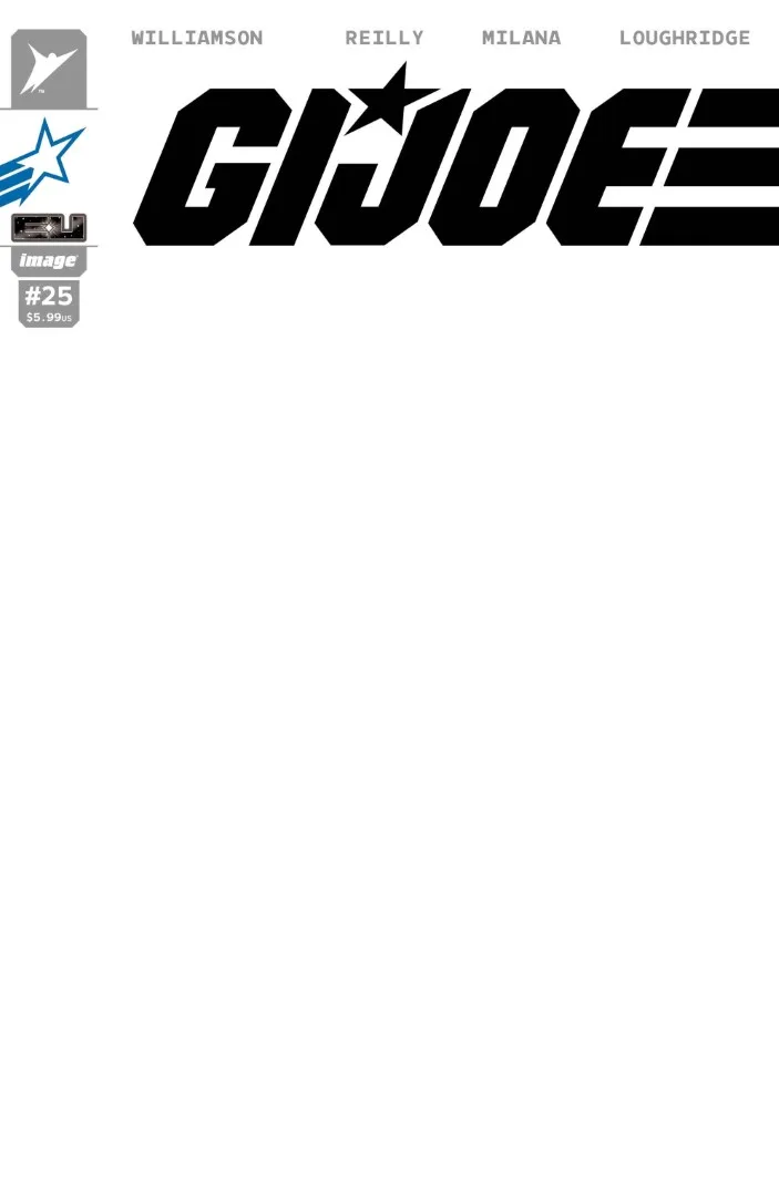 G.I. Joe #25 Cover G Blank Sketch Joe Variant - Ash Avenue Comics
