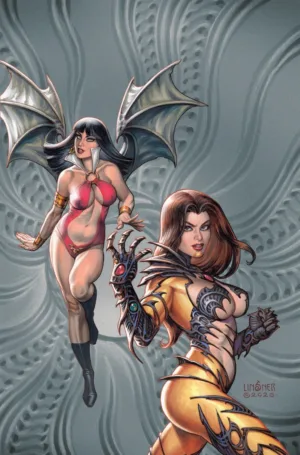 Witchblade/Vampirella #1 (One Shot) Cover E Inc 1:50 Joseph Michael Linser Virgin Variant - Ash Avenue Comics