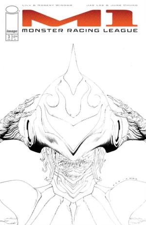 M1 Monster Racing League #3 Cover C Inc 1:25 Jae Lee B&W Variant - Ash Avenue Comics