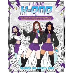 I Love K-Pop (TPB) Coloring and Activity Book - Ash Avenue Comics