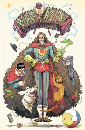Batman/Superman/Weird Al: World's Weirdest #1 (One Shot) Cover C Riley Rossmo Variant - Ash Avenue Comics