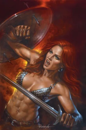 Red Sonja: She-Devil with a Sword #5 Cover F Lucio Parrillo Metal Premium Variant - Ash Avenue Comics