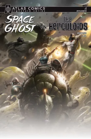 Space Ghost Vs. The Herculoids #1 Cover J Francesco Mattina Atlas Edition Signed By David Pepose Variant - Ash Avenue Comics