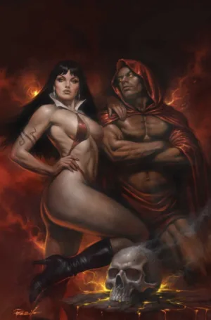 Vampirella #6 Cover F Lucio Parrillo Metal Premium Variant - Ash Avenue Comics