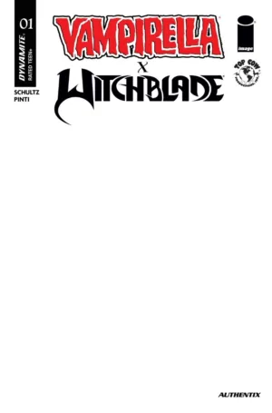 Vampirella x Witchblade Special #1 (One Shot) Cover F Blank Authentix Variant - Ash Avenue Comics