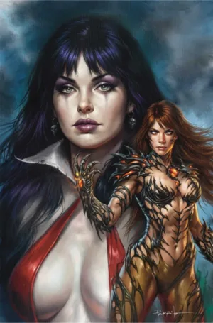 Vampirella x Witchblade Special #1 (One Shot) Cover G Lucio Parrillo Metal Premium Variant - Ash Avenue Comics