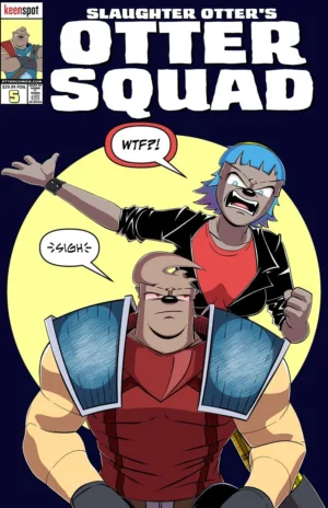 Otter Squad #5 Cover C Matt Rodgers Spot Foil Bagged With Trading Card Variant - Ash Avenue Comics