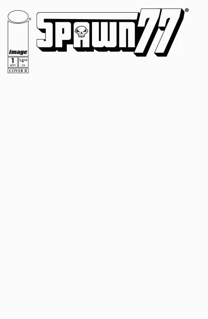 Spawn 77 #1 (Of 3) Cover E Blank Sketch Variant - Ash Avenue Comics