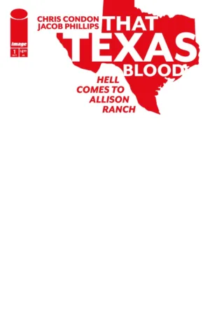 That Texas Blood: Hell Comes To Allison Ranch #1 (Of 6) Cover E Blank Sketch Variant (MR) - Ash Avenue Comics