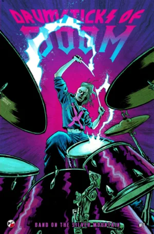Drumsticks of Doom Band On The Silver Mountain #1 (Of 3) Cover B 5 Copy Dave Chisholm Unlock Variant - Ash Avenue Comics