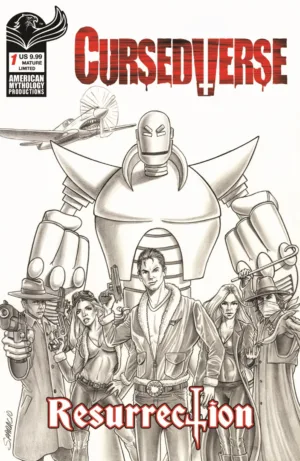 Cursedverse Resurrection #1 Cover E Mark Sparacio Ltd B&W Variant - Ash Avenue Comics