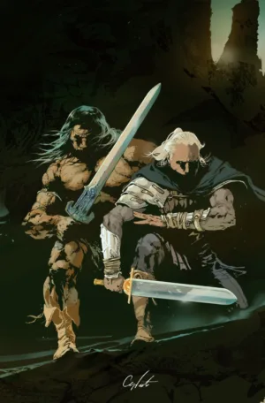Conan the Barbarian And Dragonero #5 (Of 7) Cover B Stevan Subic Virgin Cardstock Variant (MR) - Ash Avenue Comics