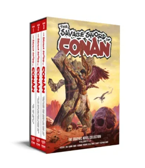 Savage Sword of Conan (HC) Vol 01-03 Slipcase Set Regular Edition Joe Jusko (MR) - Ash Avenue Comics