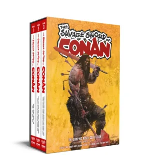 Savage Sword of Conan (HC) Vol 01-03 Slipcase Set Direct Market Edition Gerardo Zaffino Cover (MR) - Ash Avenue Comics