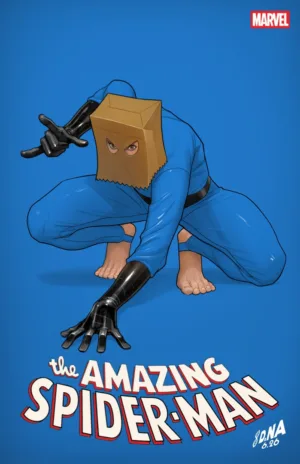 Amazing Spider-Man #33 David Nakayama Color Block Blue Variant - Ash Avenue Comics