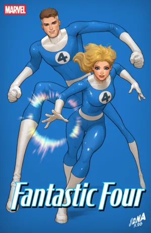 Fantastic Four #14 David Nakayama Color Block Blue Variant - Ash Avenue Comics