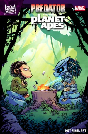Predator Vs. The Planet of The Apes #1 Skottie Young Variant - Ash Avenue Comics