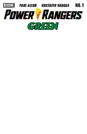 Power Rangers Green #1 D Blank Sketch Variant - Ash Avenue Comics
