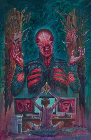 Hellraiser: Resurrections - The Onanistic Ritual #1 F Unlimited Variant (Full Art, Kendall) - Ash Avenue Comics
