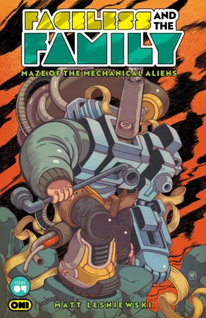 Faceless and the Family: Maze of the Mechanical Aliens #4 Cover B Billy Fowler Variant - Ash Avenue Comics