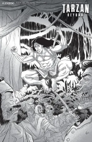 Tarzan Beyond #4 Variant D (King B&W) - Ash Avenue Comics