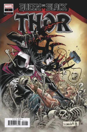 Queen in Black: Thor #1 Sergio Davila Variant [QiB] - Ash Avenue Comics