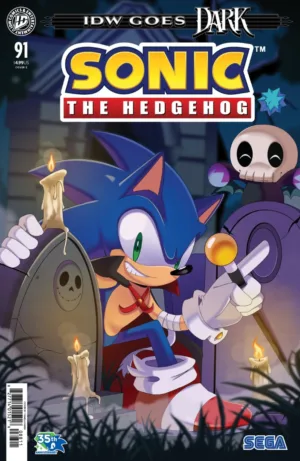 Sonic the Hedgehog #91 Variant E (Kareh IDW Goes Dark Variant) - Ash Avenue Comics