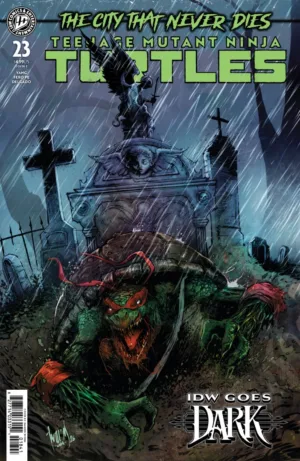 Teenage Mutant Ninja Turtles #23 Variant E (Damien Worm IDW Goes Dark Variant) - Ash Avenue Comics