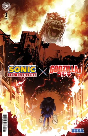 Sonic the Hedgehog x Godzilla #3 Variant B (Cizmesija) - Ash Avenue Comics