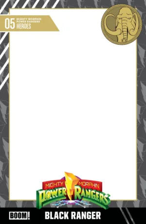 Mighty Morphin Power Rangers (2026) #5 D Trading Card Blank Sketch Variant - Ash Avenue Comics