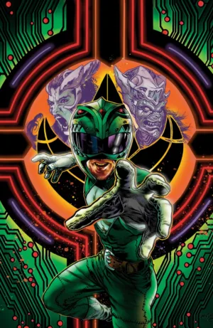 Power Rangers Green #3 D Foil Variant (Full Art, Foil, Harris) - Ash Avenue Comics