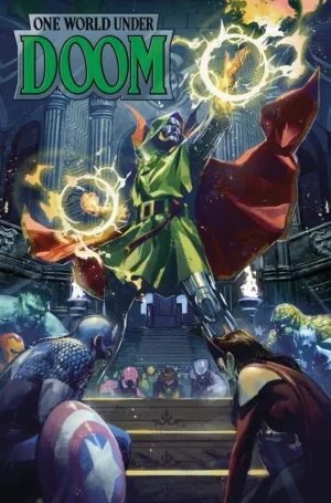 One World Under Doom Omnibus Ben Harvey Cover - Ash Avenue Comics