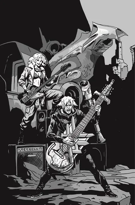 Lost Fantasy #14 CVR D Emmanuel Gervasoni Cardstock Concert B&w Var - Ash Avenue Comics