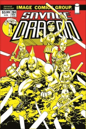 Savage Dragon #284 CVR B Erik Larsen 70S Throwback Var (MR) - Ash Avenue Comics
