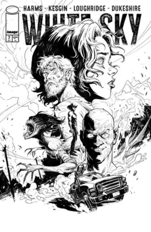 White Sky #7 CVR B Sumeyye Kesgin B&w Var (MR) - Ash Avenue Comics